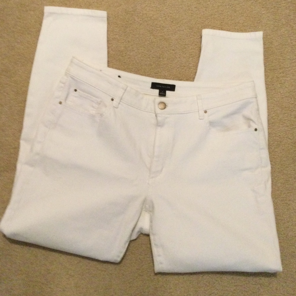 Ann Taylor sz 12 skinny ankle jeans EUC - W33 L28
